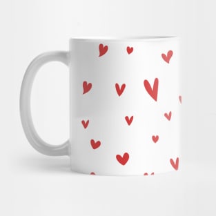 Red Heart Doodles Mug